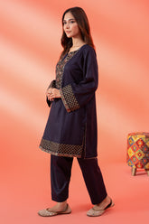 2-Pc Gripe Silk Shirt With Gripe Silk Qlot Trouser CNP22-24-S
